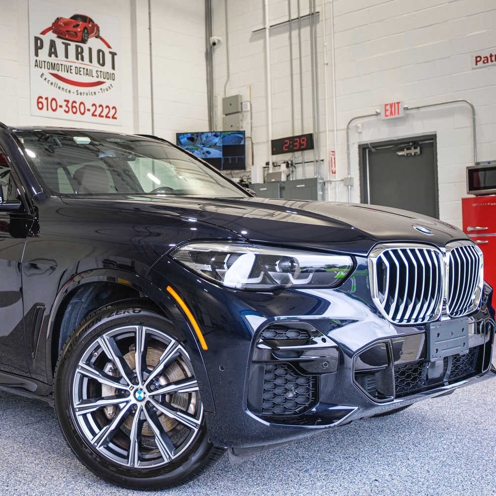 Car inside Patriot Automotive garage